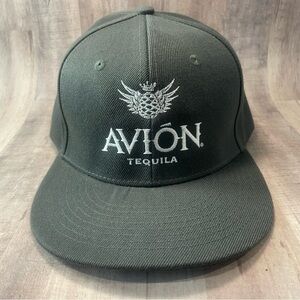Avion Tequila Strapback Hat Gray w/ White Embroidery Adjustable Snapback Apollo